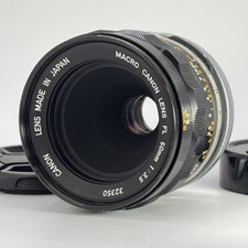 Canon FL 50mm f/3.5 Macro MF Lens Tested Clean Optics EX+5