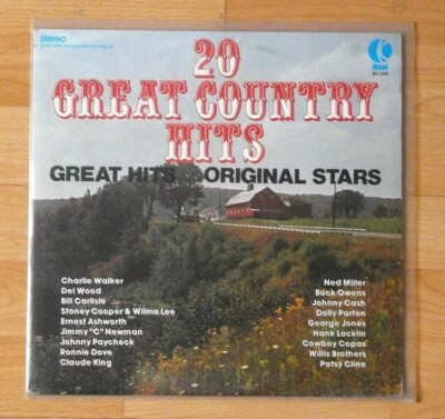 v/a 20 GREAT COUNTRY HITS LP | EX / EX | 1976 K-Tel Records WU3290 USA western
