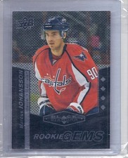 10-11 2010-11 BLACK DIAMOND MARCUS JOHANSSON QUAD ROOKIE GEMS 203 CAPITALS