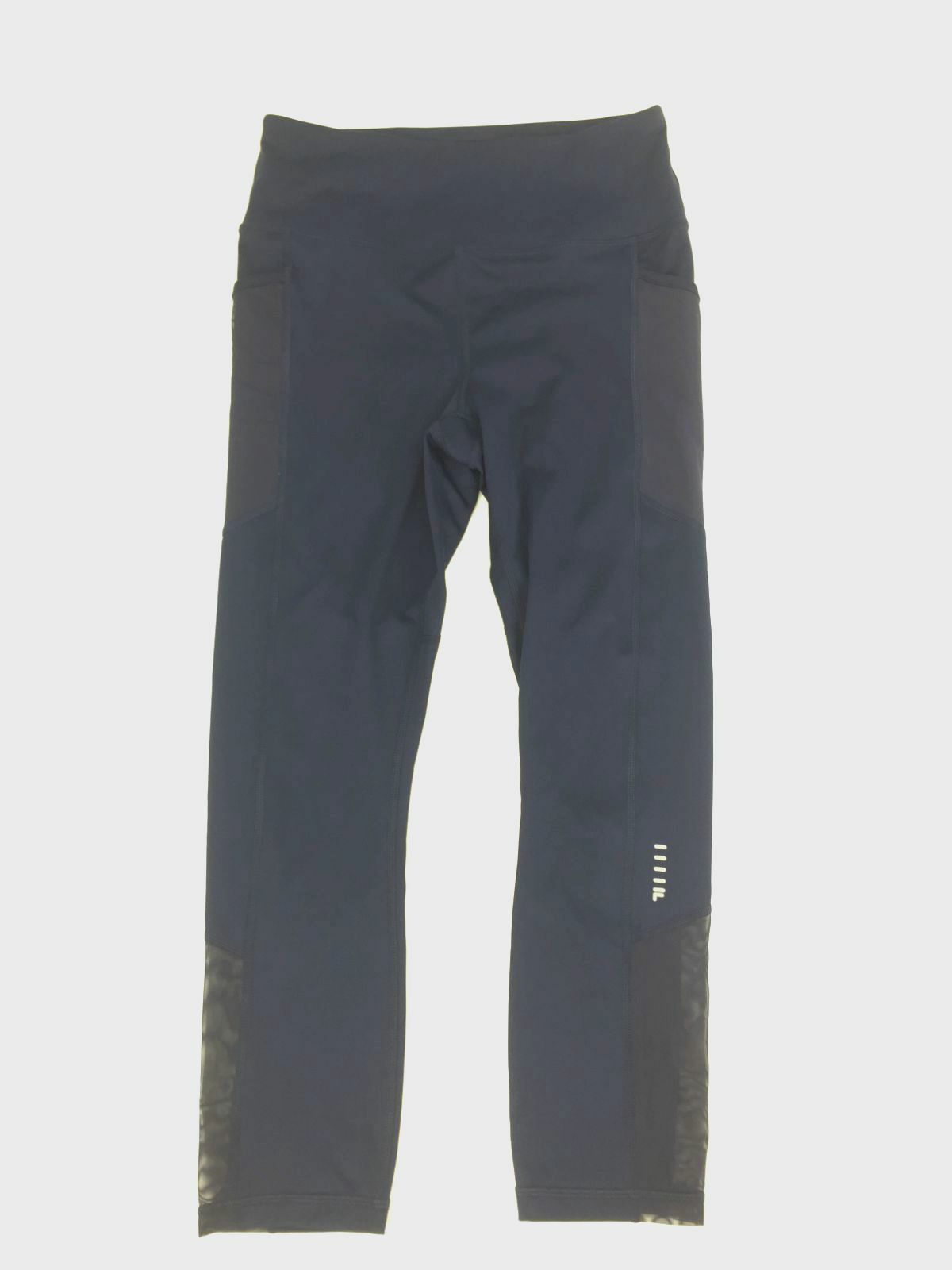 Pantaloni leggings elasticizzati Fila donna blu vita alta cropped palestra yoga taglia S $110