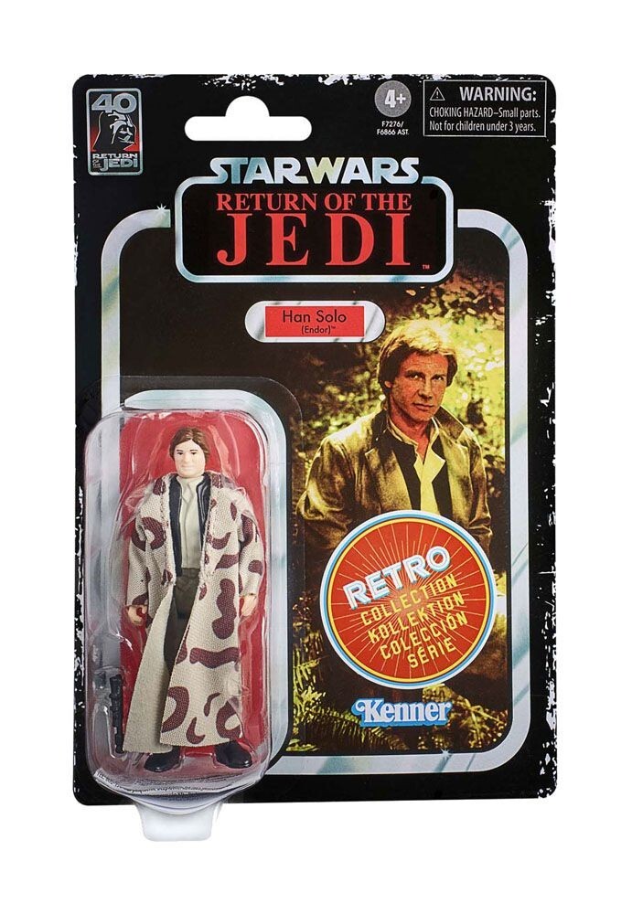 Figurine Star Wars Episode VI Retro Collection Han Solo jouet vintage articulé 9.5cm