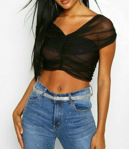 Haut Chemisier Zara Brodé Floral Boho Perles - Taille M - Neuf Sans étiquettes