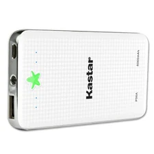 Kastar Portable 1USB 5000mAh Power Bank External Charger For Mobile Phone WHITE