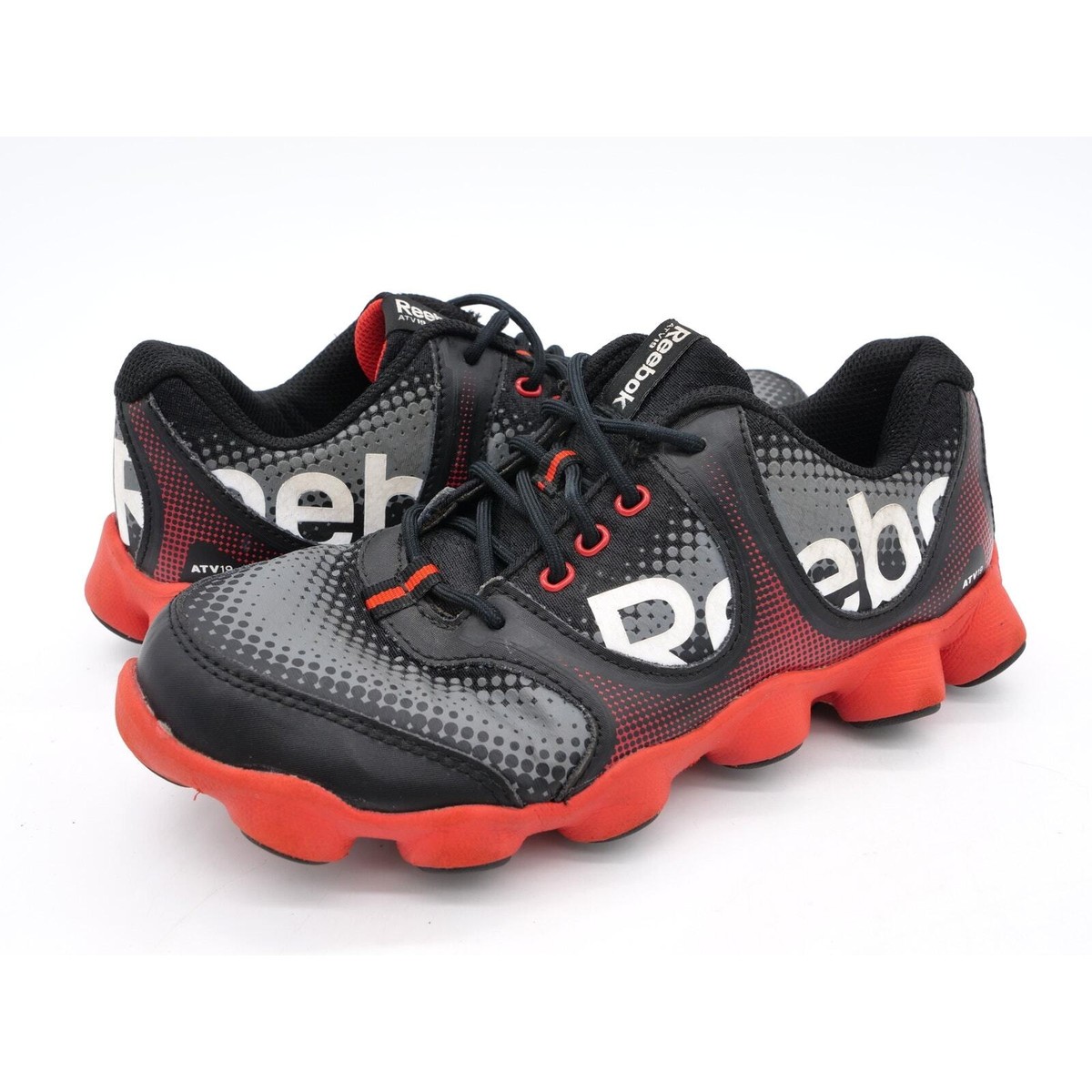 Reebok ATV 19 Running Shoes Mens 5 Black Red Lace Up Reebok ATV 19 Running Shoes Mens 5 Black Red Lace Up