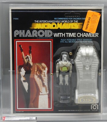 1978 vintage AFA 80 Mego MICRONAUTS Grey PHAROID Microman EARLY