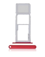 Replacement Single Sim Card Tray Compatible For LG K42 2020 / K52 2020 Red