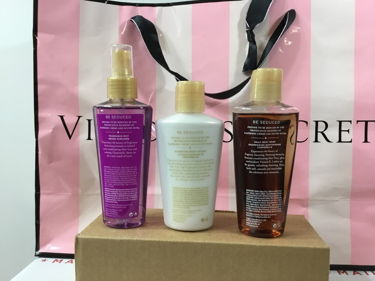 VICTORIA'S SECRET BE SEDUCED BODY MIST, BODY LOTION & BODY WASH