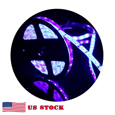 DIY LED U-HOME 5M Led Strip Lights Cyan Color 490nm / Actinic Blue 440nm Wave Length Lighting