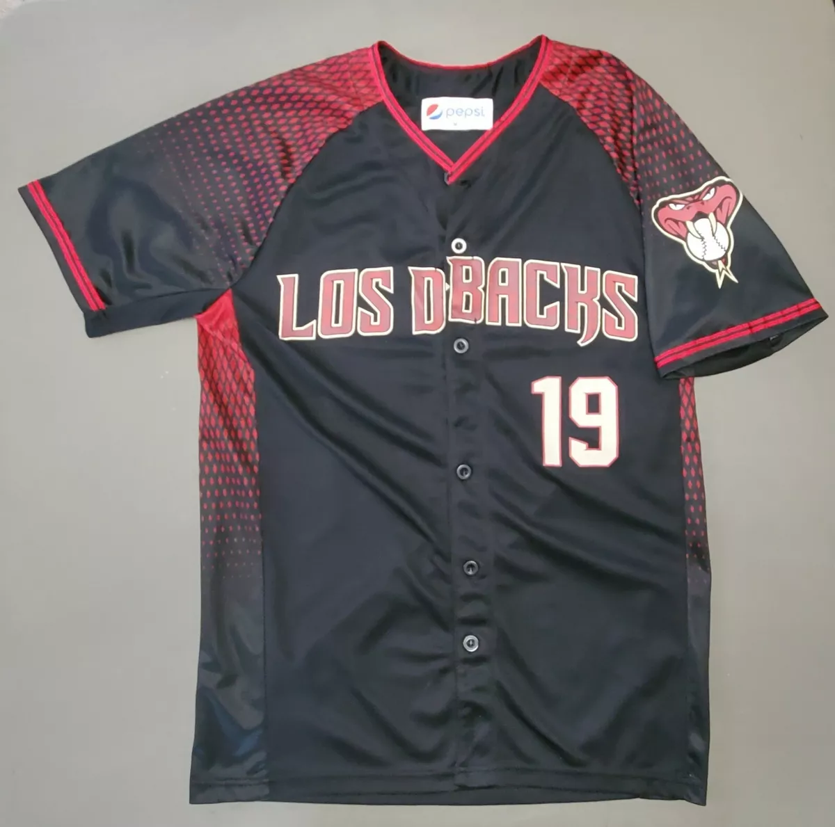 Arizona Diamondbacks Los D-Backs 2019 Pepsi Promotion SGA Baseball Jersey  Medium