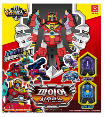 Jurassic Cops 3 FIRESAURUS Tank Kilo Engine Combined Transforming Robot KOREA