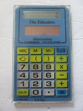 Educator Overhead Calculator 1991 Stokes Publishing Company with manual and hard