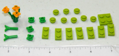 Lot of 23 Green Pieces Only Lego Disney Princess Palace Pets Royal