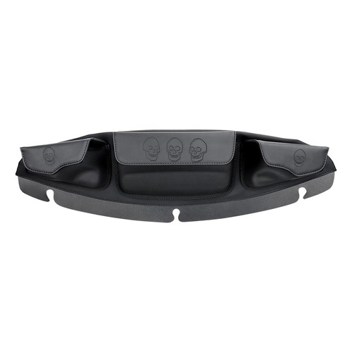 Bolsa de parabrisas de 3 bolsillos calavera negra para Harley Touring Electra Street Glide - Imagen 5 de 12