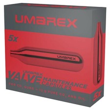 1 x Umarex Ventil Wartungskapseln (5er) 12g Co2 Kartuschen f&uuml;r Gotcha, Airsoft