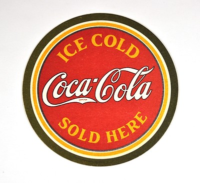 Coca-Cola Coke Untersetzer Bierdeckel Coaster USA Ice Cold Sold Here