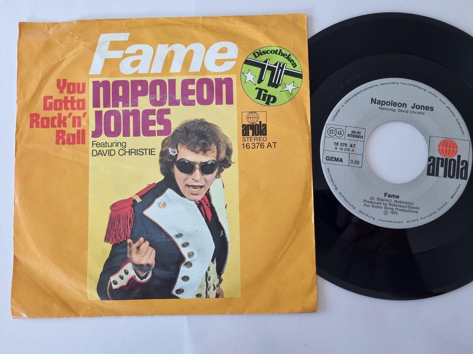 7"" Single Napoleon Jones/ David Christie - Fame Vinyl Germany