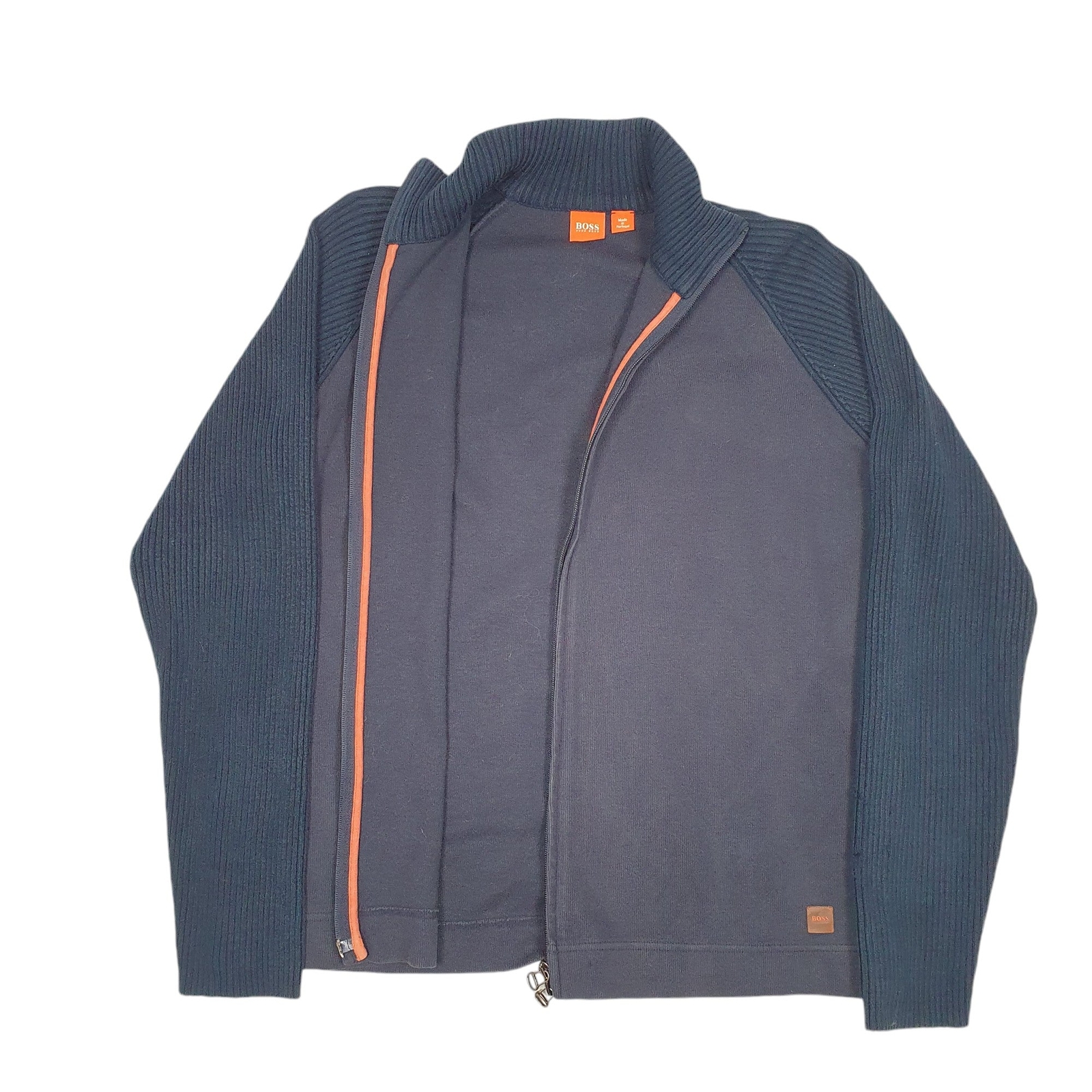 HUGO BOSS Full Zip Cotton Jumper Sweatshirt Mens M image 2