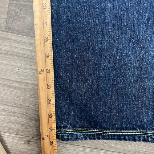 Vintage Makaveli Blue Jeans Mens 36x32 Baggy Skate Y2K Distressed Embroidered - Picture 5 of 12