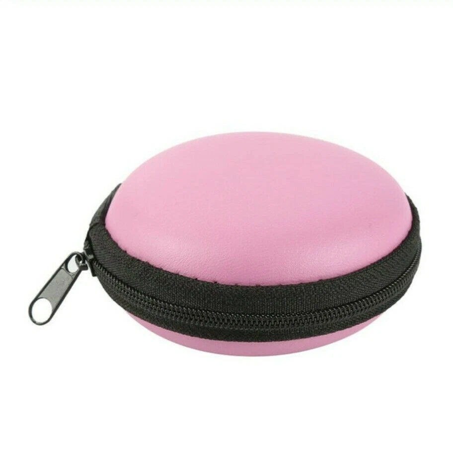 Mini Portable Earphone Bag Coin Purse Headphone Case Hard Cable Storage Box - Image 3 of 4