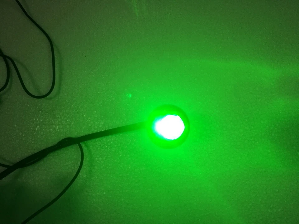 3W 530nm Luz Verde Flexible LED Mesa USB Cuello de Ganso Clip Pesca Lámpara Verde Foto 3 de 4