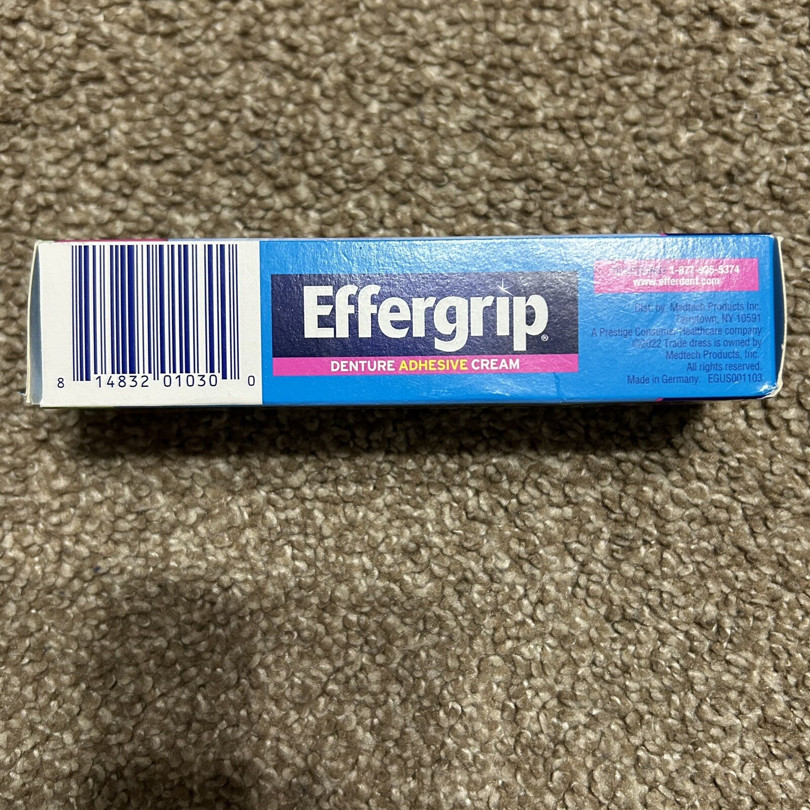 Effergrip Denture Adhesive Cream Minty Fresh NIB