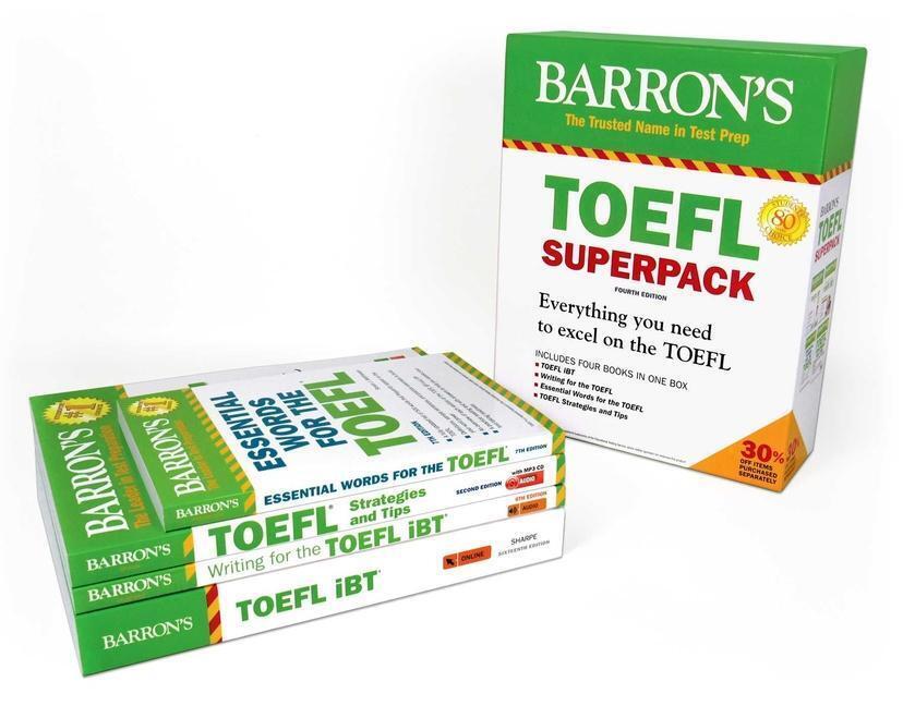 Thumbnail - Pamela J. Sharpe (u. A.) | Toefl Ibt Superpack: 4 Books + Practice