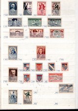 timbres français neufs à l'unité au choix du n°940 au n°1049 années 1953 à 1955