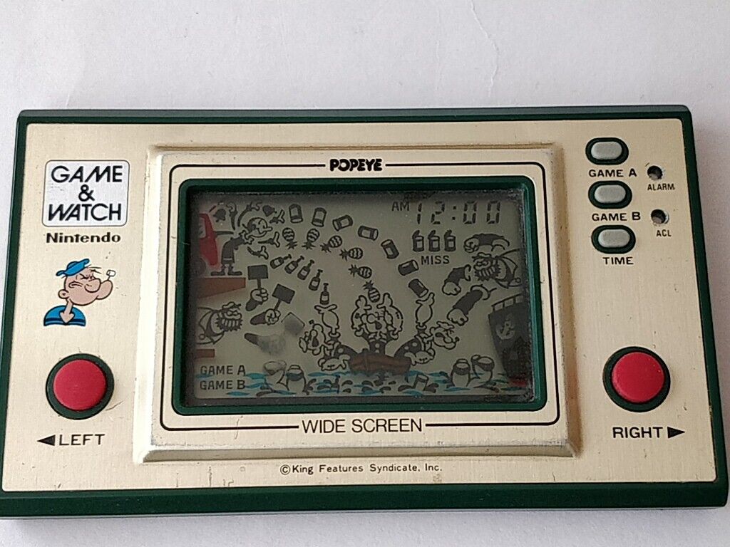 Vintage Nintendo Game & Watch Popeye PP-23 Handheld game Japan