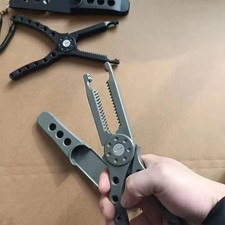 One Multifunctional Fishing Pliers Designed for Cutting Lines, Removing Hooks, A