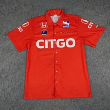 IndyCar Racing Shirt Mens Medium Red Pit Crew Honda Motorsport Sparco CITGO VTG