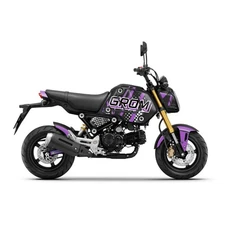 For Honda GROM 125 2021 2022 2023 Wrap Fairing Stickers Set Stripes Purple