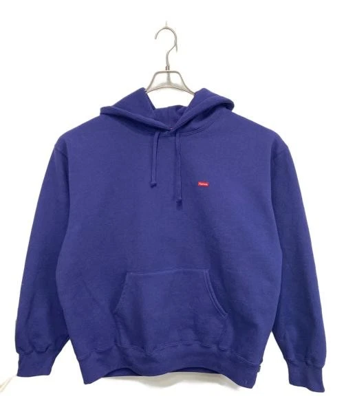 Sweat à capuche homme Supreme petite boîte violet foncé, logo на poitrine
