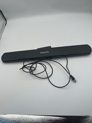 Philips    Hover HD Amplifed Indoor TV Antenna, Mount to TV - Black Untested