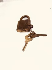 Lucchetto Lucchetto Vintage U.S. ILCO Originale Pin Tumbler Lucchetto con 2 Chiavi e Catena