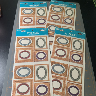 Frances Meyer- Scrapbook Stickers Gold Picture Frame Lot Of 4