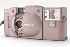 Near MINT Olympus XA2 35mm Rangefinder Film Camera w/ A11 Flash PInk JAPAN