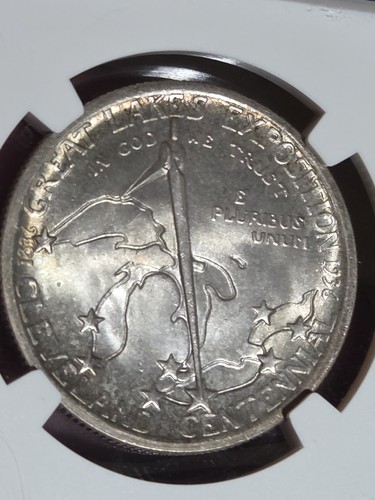 1936 Cleveland Centennial/Great Lakes Exposition Half Dollar NGC MS-66 (Toned) - Picture 8 of 11
