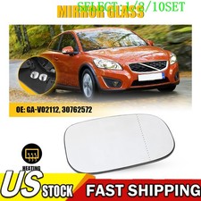 Passenger Side Mirror Glass Wbacking For Volvo C30 C70 S40 S60 V50 07-13 110x