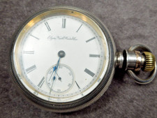 Antique 1888 Elgin Pocket Watch Model Series 3 Class 5 Grade 10 11j Sz 18s RUNS