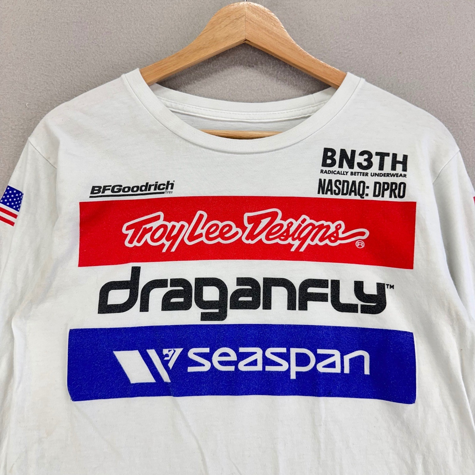 Troy Lee Designs T-Shirt size Small Racing Graphic Long Sleeve Tee BMX MTB Bike thumbnail 2