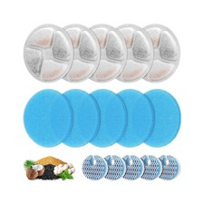 5 Set Cat Water Fountain Filter Replacement for Round 2L/67oz Stain... Fast Ship