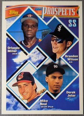 1994 Topps - Prospects Derek Jeter, Miller, Wilson, Neal #158