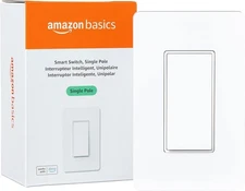Amazon Basics Smart Switch Single Pole Works with Alexa Only 2.4 GHz Wi-Fi B27