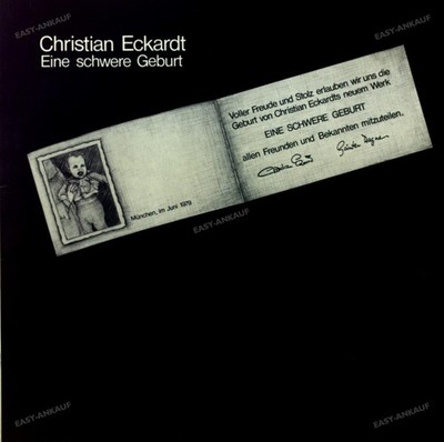 Christian Eckardt - Eine Schwere Geburt GER LP Vinyl 1979 (VG+/VG) .*