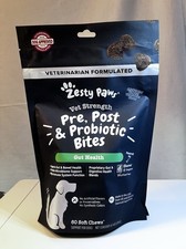 Zesty Paws VET STRENGTH Pre, Post  Probiotic Bites for Dogs Chicken/Veggie Flav