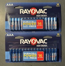 Rayovac High Energy AAA Batteries 32 Count Exp 12/2036 Brand New