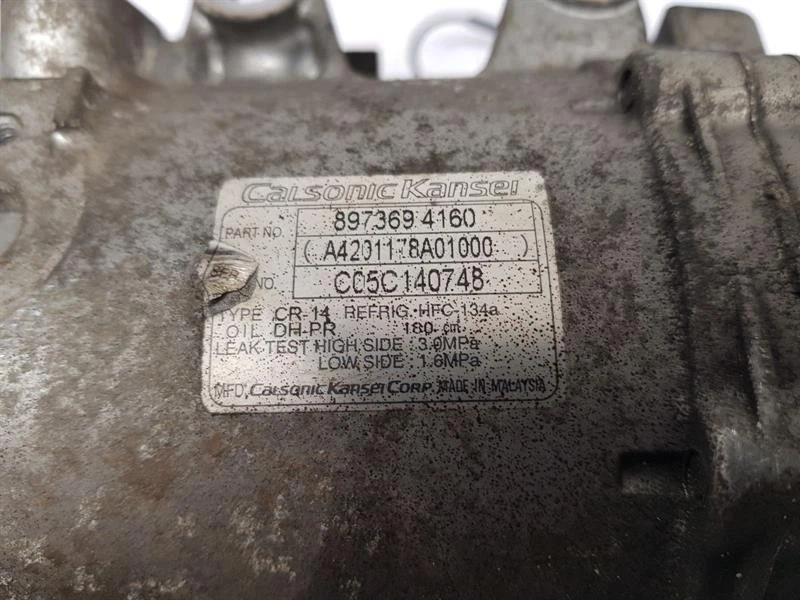 Isuzu Rodeo 2006 aire acondicionado bomba compresor 3,0 diésel 4Jh1 8973694160 Foto 2 de 4