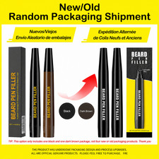 Men Beard Filler Pen 4-Prong Waterproof Sweatproof Fuller Beard Black Brown 15ml