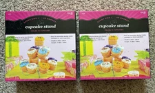 Cupcake Stand Holder Display Lot of 2 Sunny Side Up Bakery Holds 13 Each