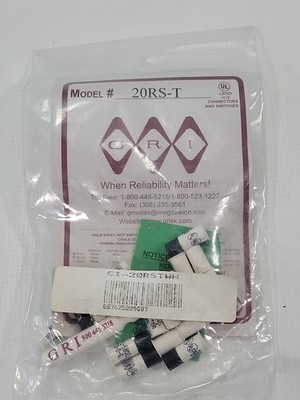 (QTY. 10) G.R.I. 20RS-T-W Recessed Miniature 3/8'' Contact with Terminals White